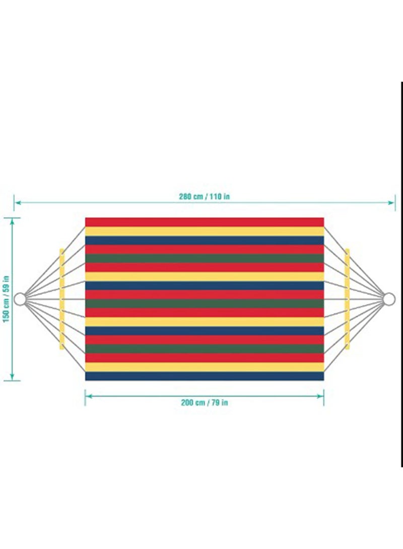 NAFEH Camping Hammock Big Size Portable Outdoor Garden Hiking Travel Camping Canvas Sturdy and Comfortable Double for 2 Person - Image 4