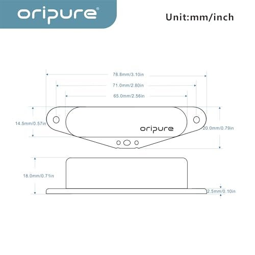 OriPure TL Pickups Alnico 5 Single Coil Neck Pickup Chrome Fit TL Style Electric Guitar Part - Image 2