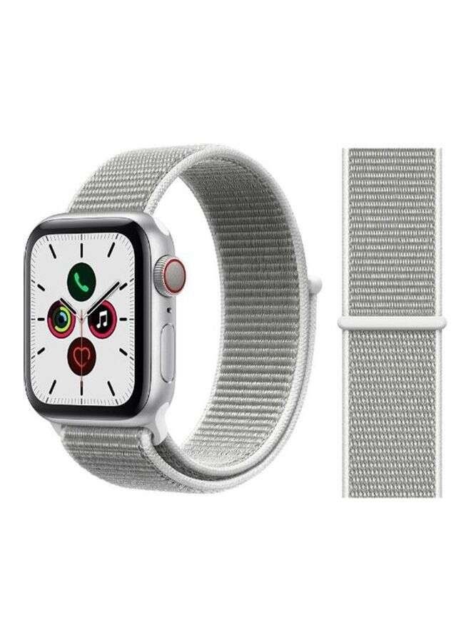 Replacement Strap Watchband For Apple Watch Series 5/6/7 42/44/45mm Silver/Grey - Image 1