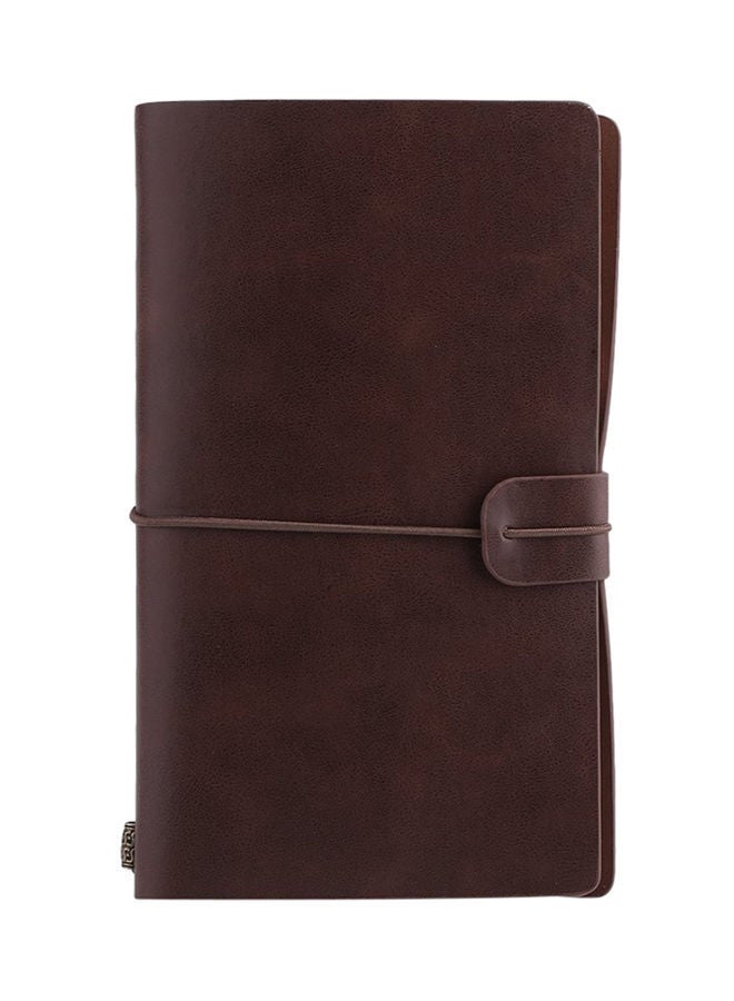 نيبمينينت دفتر يوميات محمول مناسب للسفر يحتوي على 114 ورقة بني غامق - Image 1