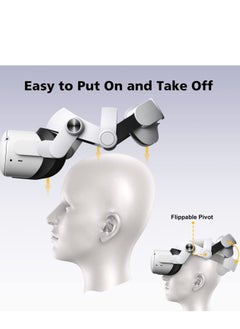 Y&D Head Strap for Oculus Quest 2, Comfort Elite Replacement Reduce Face ​Pressure, Enhanced Support in VR, Lightweight & Adjustable Accessories Meta/Oculus Quest2  - Image 4