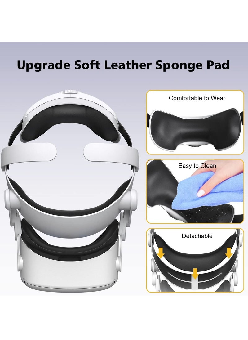 Y&D - Head Strap for Oculus Quest 2, Comfort Elite Replacement Reduce Face ​Pressure, Enhanced Support in VR, Lightweight & Adjustable Accessories Meta/Oculus Quest2 - Image 1