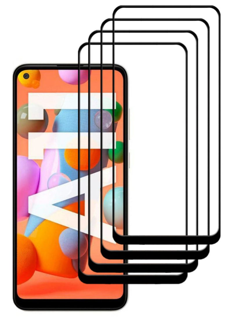 ACLIX 4 Pieces Antistatic ESD Dustproof Premium Quality High Definition Tempered Glass Screen Protector Designed For Samsung Galaxy A11 - Image 1