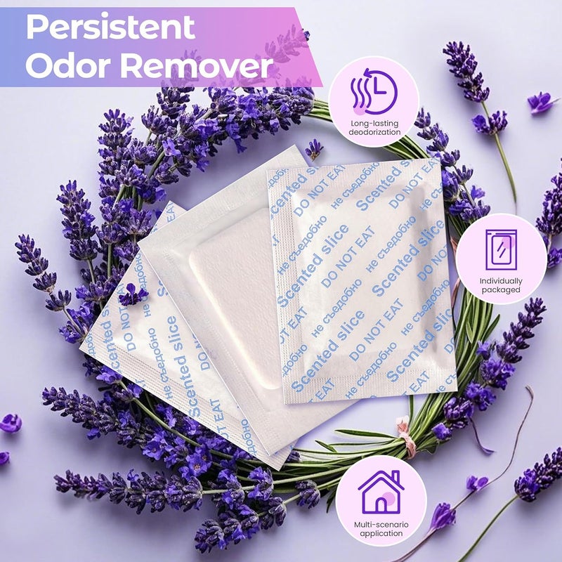 50-Pack Lavender Scented Sachets, Long-Lasting Natural Odor Eliminator for Shoes, Closets, Dressers & Storage | Air Freshener Bags for Home, Car & Travel - Image 2