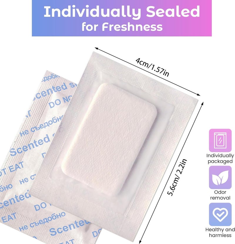 50-Pack Lavender Scented Sachets, Long-Lasting Natural Odor Eliminator for Shoes, Closets, Dressers & Storage | Air Freshener Bags for Home, Car & Travel - Image 3