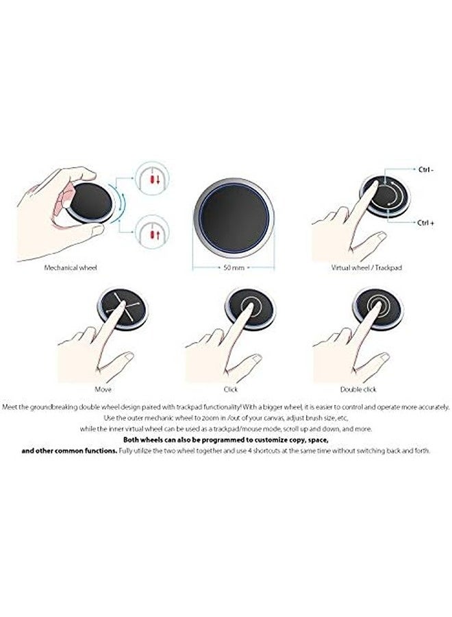 XP-PEN Deco Pro Medium Graphics Drawing Tablet – Ultrathin Digital Pen Tablet with 8192 Pressure Levels, Tilt Function, Dual Control Wheel, 8 Shortcut Keys, 11×6 Inch Working Area - Image 5