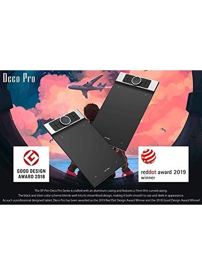 XP-PEN Deco Pro Medium Graphics Drawing Tablet – Ultrathin Digital Pen Tablet with 8192 Pressure Levels, Tilt Function, Dual Control Wheel, 8 Shortcut Keys, 11×6 Inch Working Area - Image 2