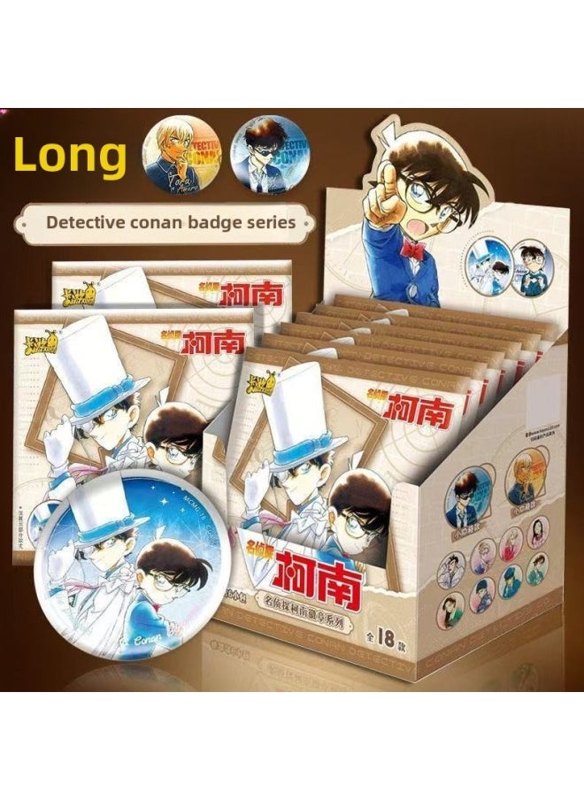 Card Tour Famous Detective Conan Li Card Reasoning And Drawing Shadow Enigma Interesting Edition No.3 Play Genuine Acrylic Decoration Peripheral Card-Colour:Conan Comic Theme Badges 1 Box Of 6 Packs (retail 15 Per Pack)  - Image 1