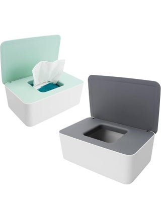 2 Pcs Wet Wipes Dispenser Box Baby Wipes Dispenser Box Large Capacity Toilet Wipes Holders With Lid - pzsku/Z1D9A0A8C0C99F4659ED1Z/45/_/1742743722/0cd71993-c363-4732-8a4f-28f74320af43