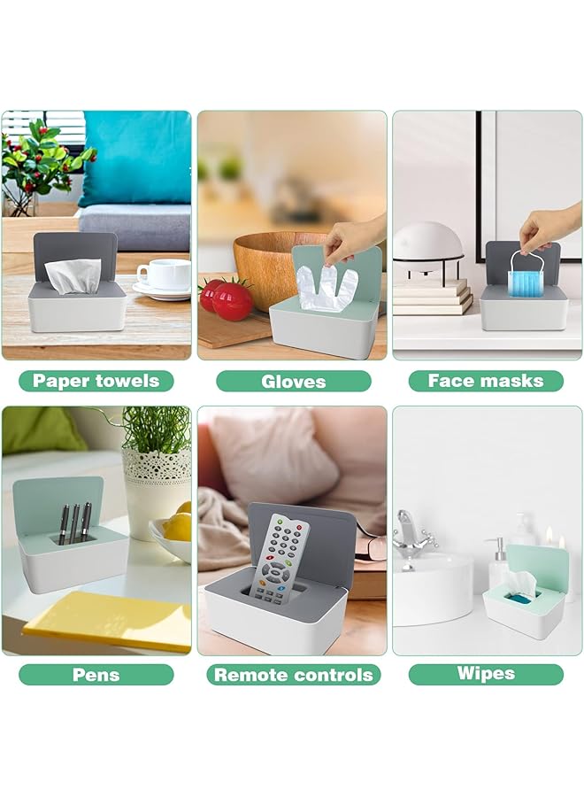 2 Pcs Wet Wipes Dispenser Box Baby Wipes Dispenser Box Large Capacity Toilet Wipes Holders With Lid