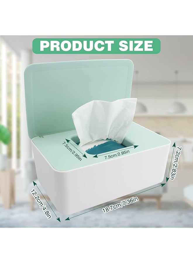 2 Pcs Wet Wipes Dispenser Box Baby Wipes Dispenser Box Large Capacity Toilet Wipes Holders With Lid