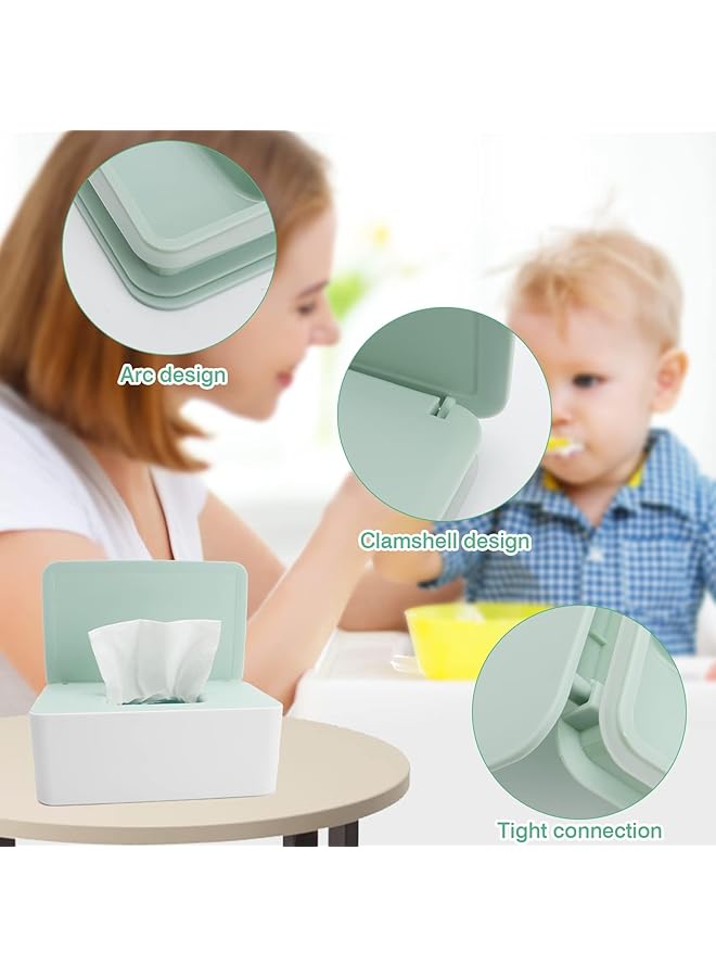 2 Pcs Wet Wipes Dispenser Box Baby Wipes Dispenser Box Large Capacity Toilet Wipes Holders With Lid