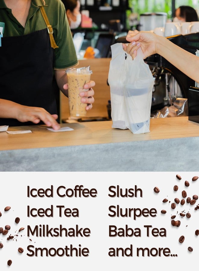 Aatriet 100 Pack 24 oz Clear Plastic Cups with Strawless-Sip-Lids, Disposable Cups Plastic Iced Coffee Cups, To Go Cups with Sip Through Lids for Smoothie, Milkshake, Cold Drinks for Party, Wedding, Event - Image 5