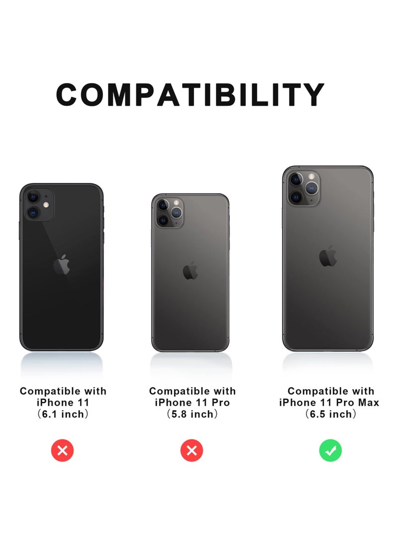 SYOSI - Compatible with iPhone 11 Pro Max clear Phone Case, Ultra-Thin Anti-Fall Anti-Scratch Anti-Yellow Silicone Protective Cover, for Magsafe Charger, Transparent(6.5 inch) - Image 1