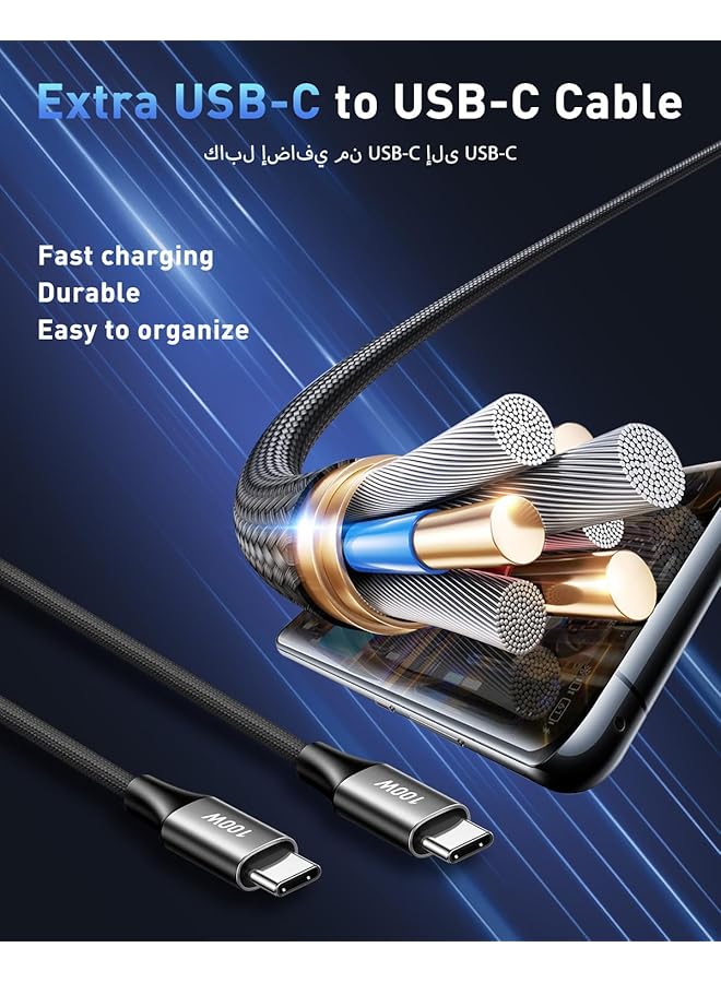 PINREK 138W Macbook Car Charger Fast Charging, 3-Port Usb Car Charger Type-C, Pd100W Super Fast Car Adapter, Compatible With Macbook Laptop, Galaxy S24/S23/S22 Series, Iphone 16/15 Series - Image 4