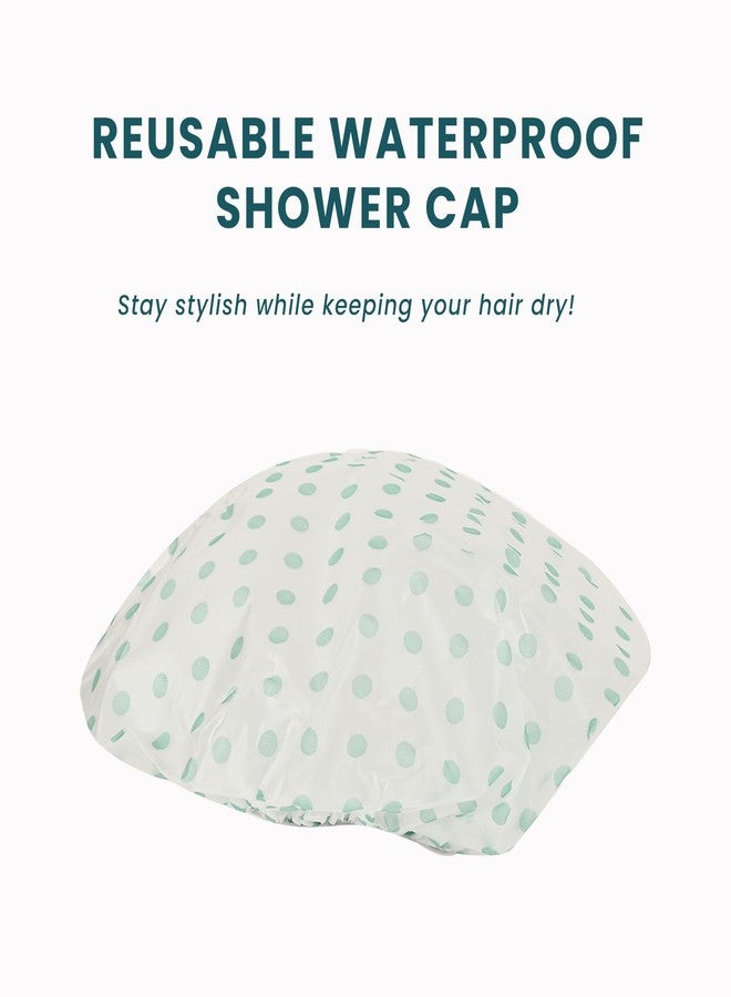 MiDazzle Reusable Shower Caps | Waterproof, Elastic Hair Caps for Spa, Hotel, Travel & Home Use (color may vary, Free Size) Pack of 1 - Image 3