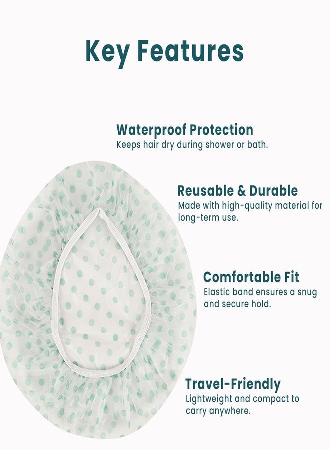 MiDazzle Reusable Shower Caps | Waterproof, Elastic Hair Caps for Spa, Hotel, Travel & Home Use (color may vary, Free Size) Pack of 1 - Image 5