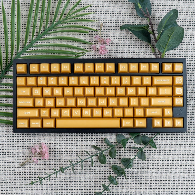 Sumgsn 142 Keys PBT Doubleshot Transluent Keycaps Yellow SA Profile Keycaps Set Fit for 61/64/87/104/108 Cherry Mx Switches Mechanical Keyboard - Image 3