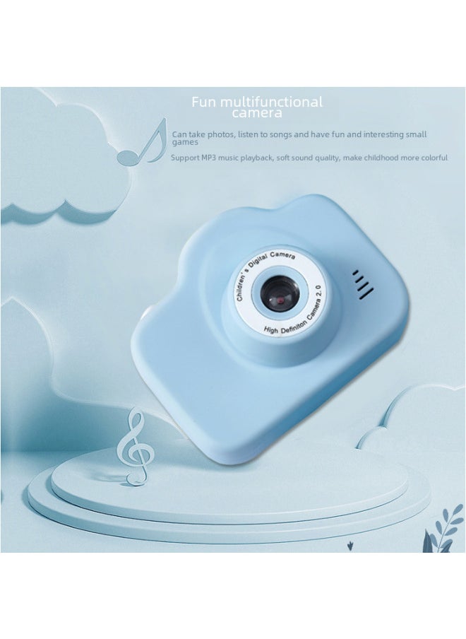 HD Digital Camera Mini Photo Video Student SLR Toy Gift Children's Camera-Color:Yellow HD Double Camera  - Image 4
