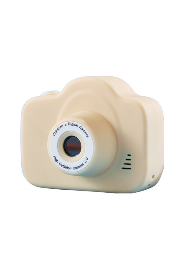 HD Digital Camera Mini Photo Video Student SLR Toy Gift Children's Camera-Color:Yellow HD Double Camera  - Image 1