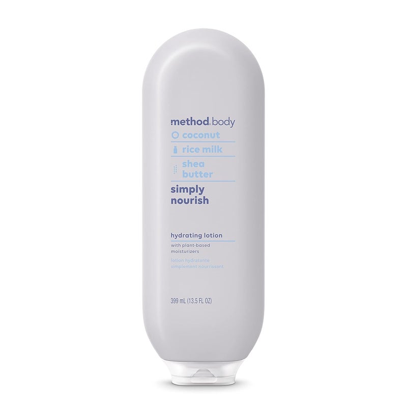 Method Daily Lotion Simply Nourish PlantBased Moisturizer for 24 Hours of Hydration 135 fl oz Pack of 1