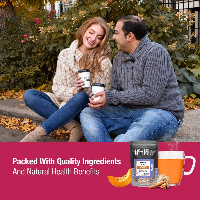 Tiesta Tea Fall Medley Dry Flight Set Sampler Set - Loose Leaf Tea, No Caffeine, Perfect Hot or Iced, Assorted Brew Set With Herbal, Black, Chai, Fruit Blends, & More - 9 Resealable Pouches - Image 3