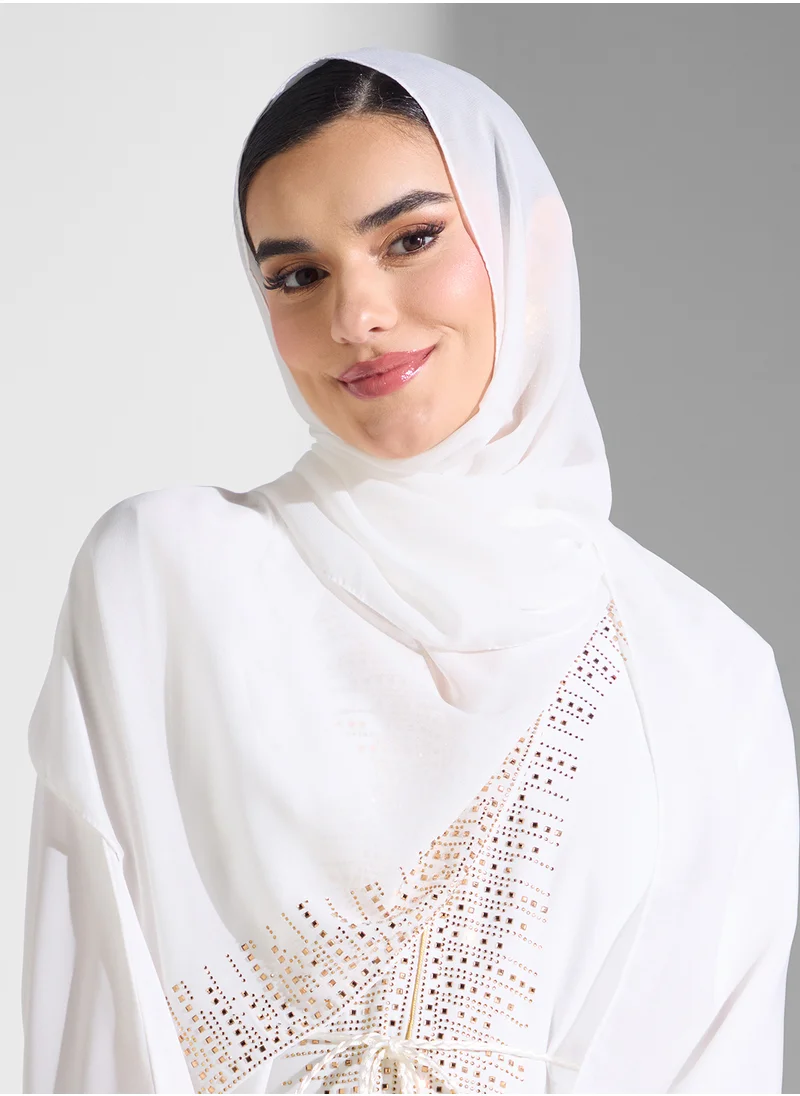 ARABIAN CLOSET Embellsihed Open Abaya