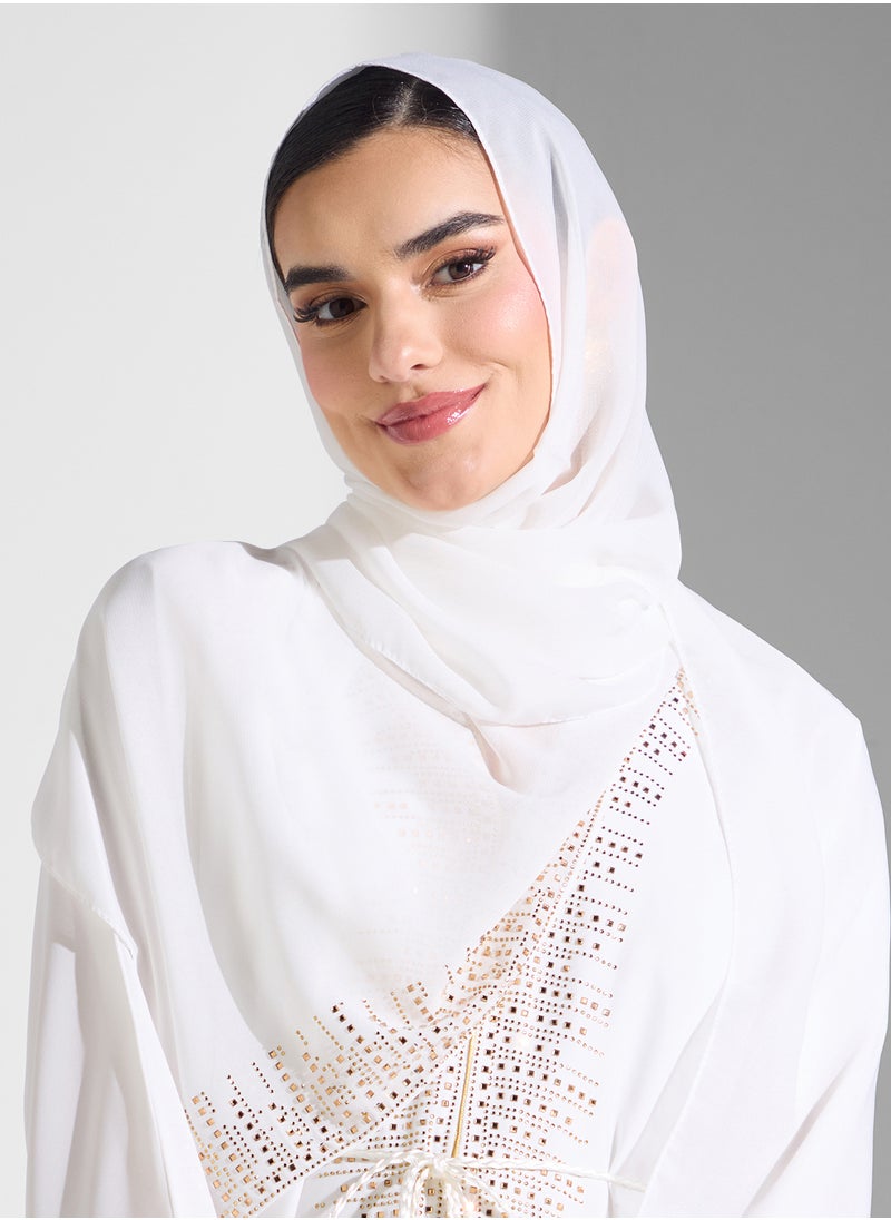 ARABIAN CLOSET Embellsihed Open Abaya  - Image 4