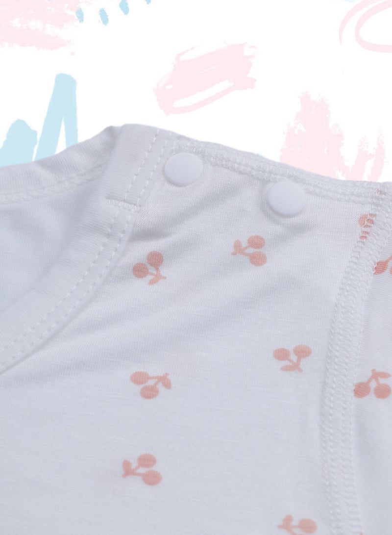 Baby Pullover Bodysuit - Short-sleeve, Lyocell Blend, Snap Crotch, Ultra-Light & Breathable - For 3-18 Months  - Image 4