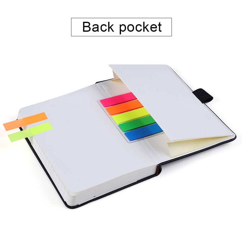Vanpad (2 Pack) Pocket Notebook Small Hardcover Note Book 3" x 5.5", Mini Ruled Lined Journal, Leather Cover, with Pen Holder, Page Marker Ribbons, Inner Pockets, Black - Image 5