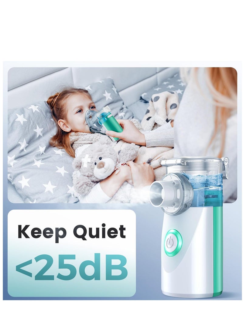 Nebulizer Machine for Adults and Kids, Portable and Handheld Mesh Nebulizer for Breathing Problems with 3 Masks, Ultrasonic Mesh Nebulizer