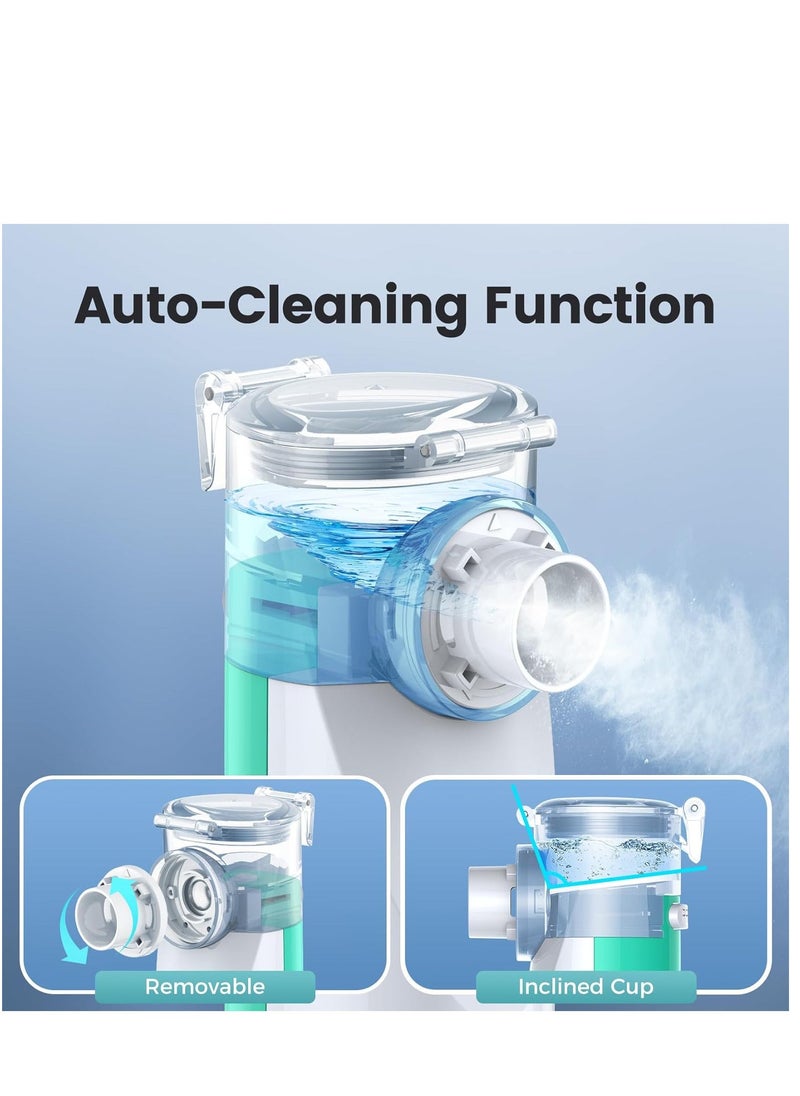 Nebulizer Machine for Adults and Kids, Portable and Handheld Mesh Nebulizer for Breathing Problems with 3 Masks, Ultrasonic Mesh Nebulizer