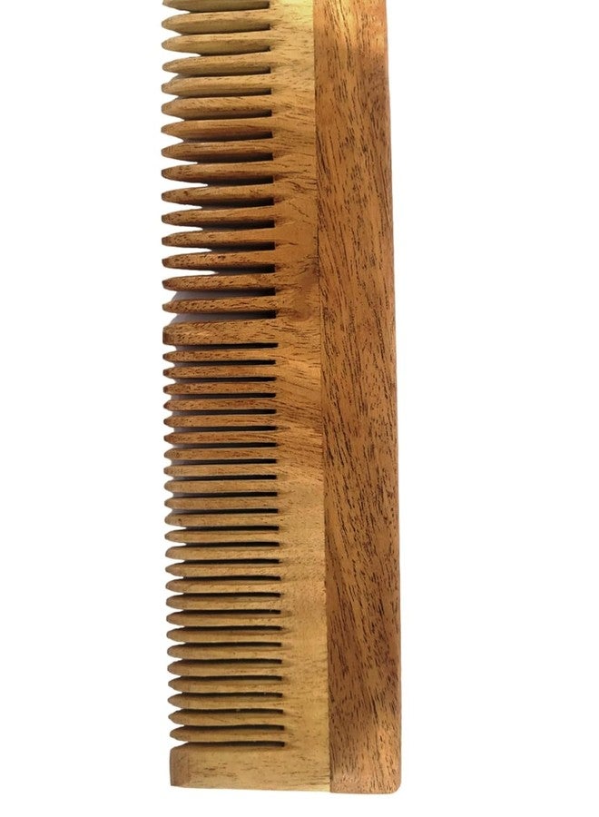 TECHSUPREME Pure & Natural Neem Wide Teeth Wooden Comb for Mens & Womens | Reduces Hair Fall & Control Dandruff | Hair Styling & Travel Grooming (LiliComb) - Image 3