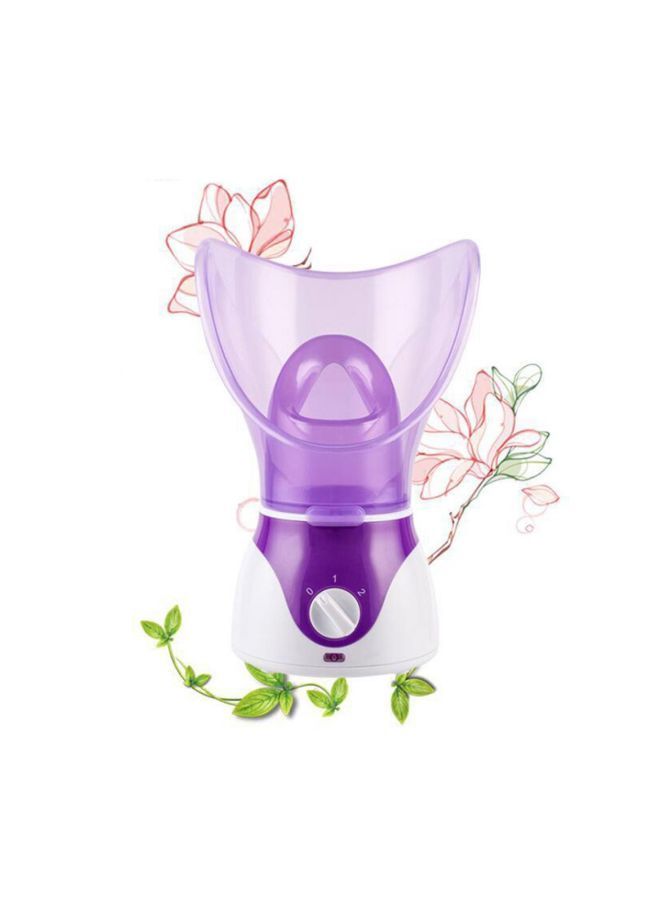 NIBEMINENT Moisturizing Facial Steamer Purple/White 18.6x26.7x16.6cm - Image 2