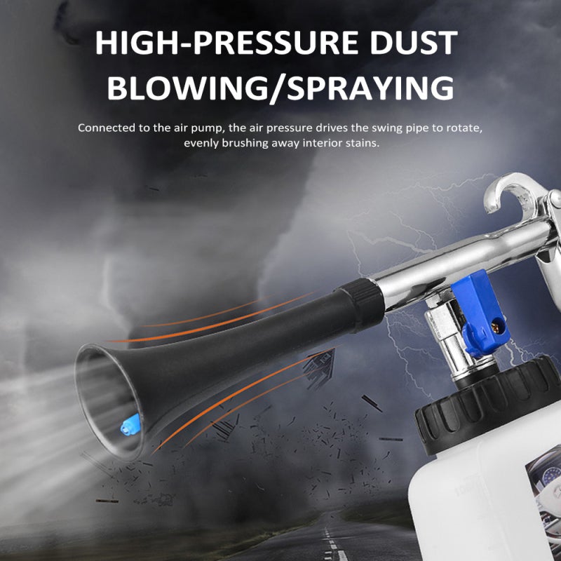Car Cleaning, High Pressure Car Detailing Wash with 1L Foam Bottle Portable Tornado Cleaning for Car Doors, Seats, Carpets - Image 5