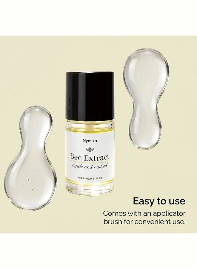 Nymixa Nail Cuticle Care Oil - Nourishing and Moisturizing for Nail Surface, Daily Care, Portable Application Oil, 15ml - Image 3