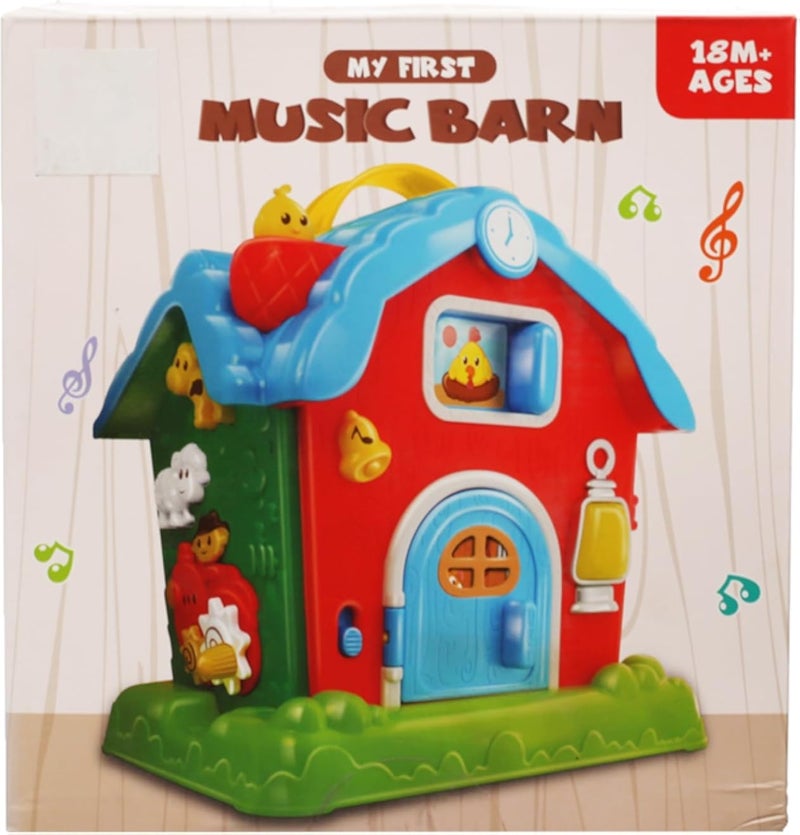 مجموعة لعب منزل المزارع عالية الجودة، لعبة ممتعة وتفاعلية للأطفال مع ملحقات ذات طابع المزرعة - متعددة الألوان