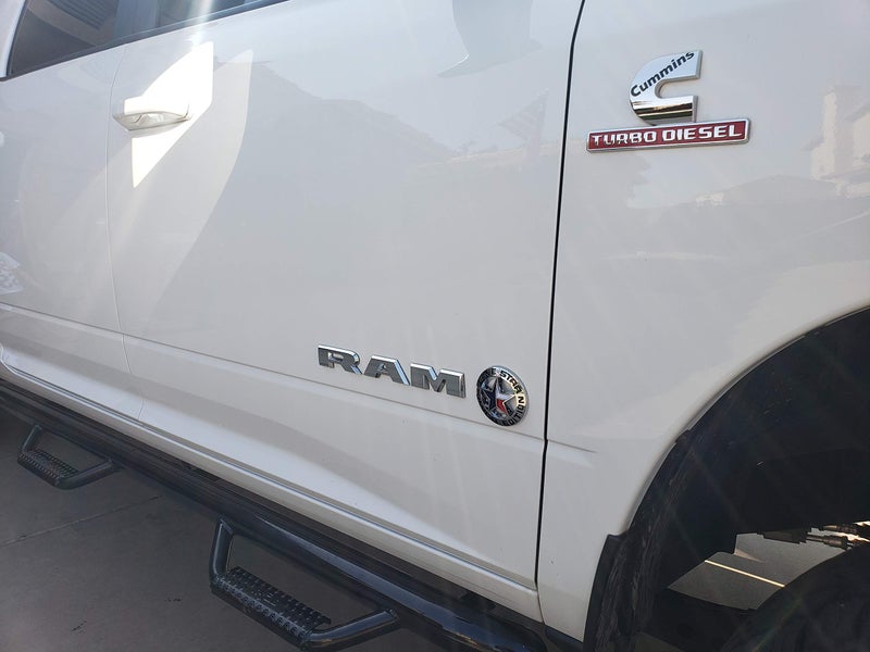 Muzzys Lone Star Silver Edition Texas Emblem Decal Longhorn Badge Universal Stick On FITS Chevy Silverado Suburban Tahoe GMC Sierra Ford F150 Ranger F-150 Dodge Ram Nissan Titan Car Auto Truck - Image 4