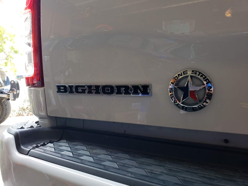 Muzzys Lone Star Silver Edition Texas Emblem Decal Longhorn Badge Universal Stick On FITS Chevy Silverado Suburban Tahoe GMC Sierra Ford F150 Ranger F-150 Dodge Ram Nissan Titan Car Auto Truck - Image 5