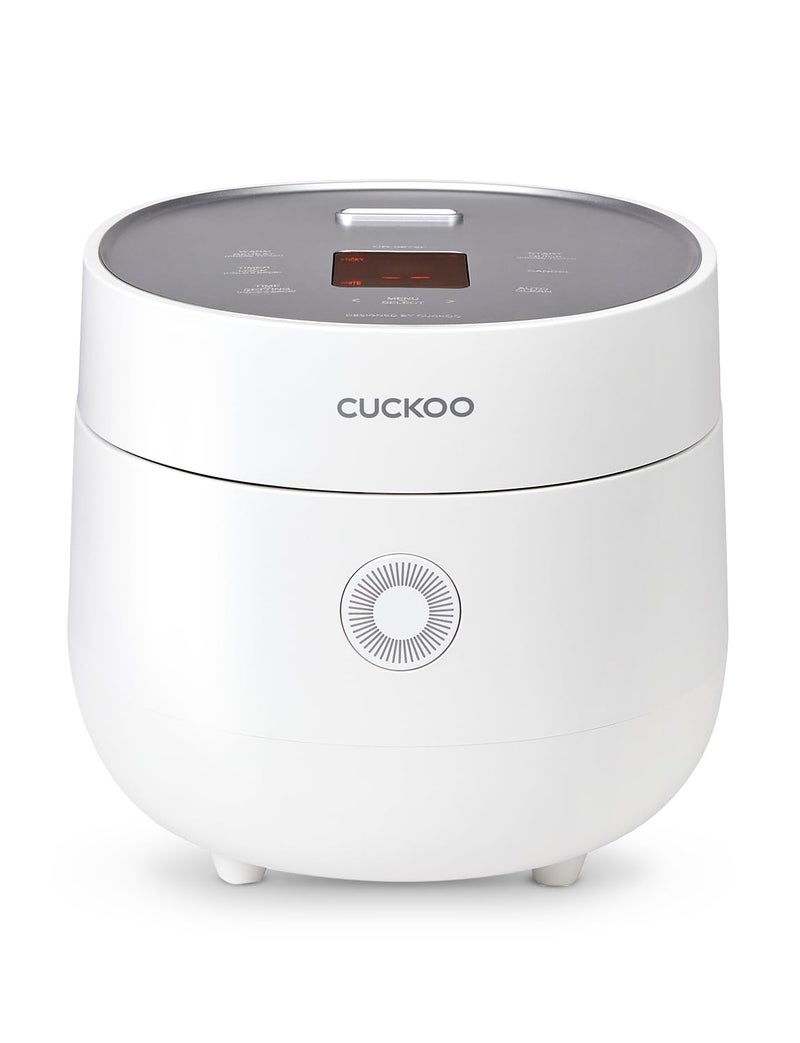 Cuckoo CUCKOO Rice Cooker 3 Cup Uncooked  6 Cup Cooked Modern Fuzzy Logic Rice Cooker Small with Delay Timer  Keep Warm Setting Versatile Food Steamer for Cooking NonStick Inner Pot White CR0375FW 