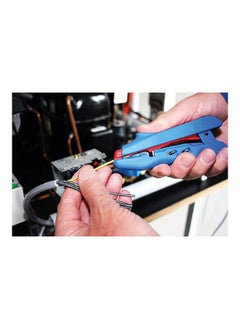 Weicon Weicon Duo Crimp No. 300 | 3 in 1 Stripping & Crimping Tool, Stripping Pliers With Crimping Function For Wire end Ferrules 0.5 - 6 mm² Stripping Tool with side cutter | TUEV | Blue and Red  - Image 3
