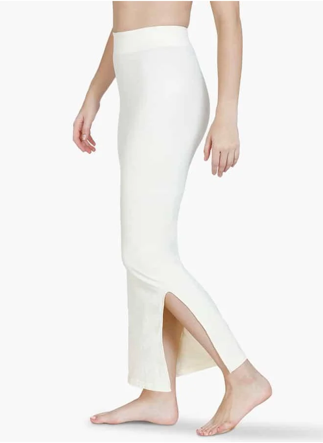 زيفامي Zivame Shaper Petticoat with Drawstring Closure and Slit