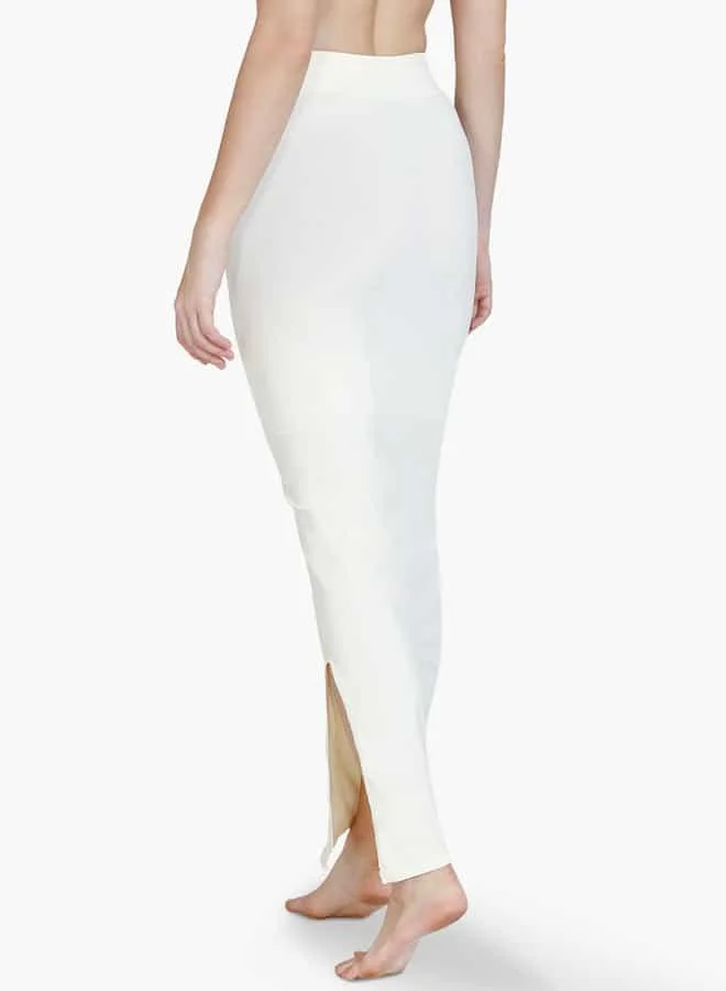 zivame Zivame Shaper Petticoat with Drawstring Closure and Slit