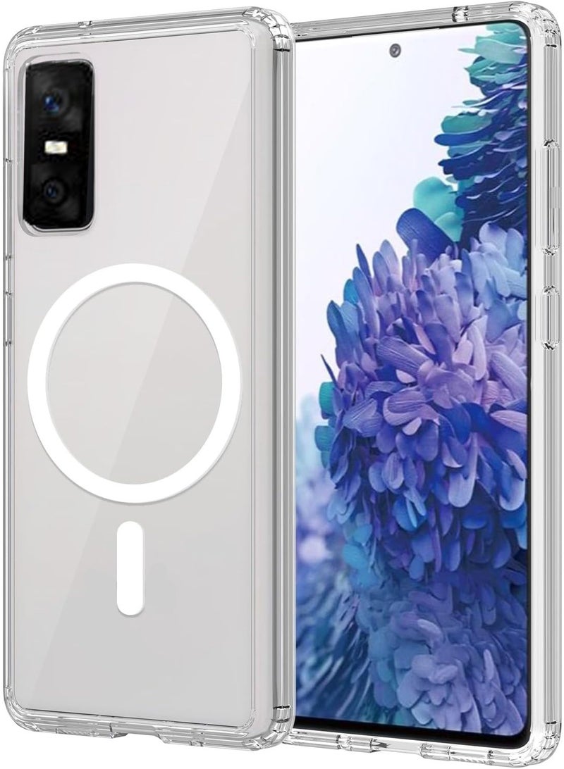 QIRG Crystal Clear for Infinix GT 30 Pro Case, [Non-Yellowing][Reinforced Corners] Wireless Charging Shockproof Bumper Protective Phone Case for Infinix GT 30 Pro - Image 1