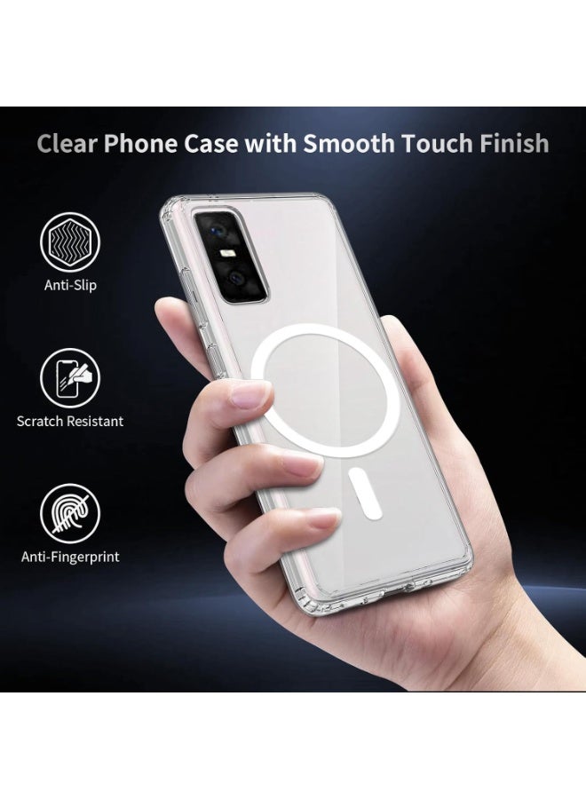 QIRG Crystal Clear for Infinix GT 30 Pro Case, [Non-Yellowing][Reinforced Corners] Wireless Charging Shockproof Bumper Protective Phone Case for Infinix GT 30 Pro - Image 2