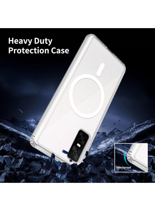 QIRG Crystal Clear for Infinix GT 30 Pro Case, [Non-Yellowing][Reinforced Corners] Wireless Charging Shockproof Bumper Protective Phone Case for Infinix GT 30 Pro - Image 3