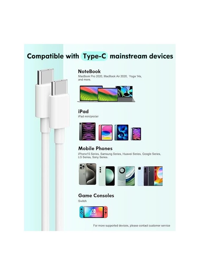 FLOWING - Official USB type C To type-C Super Fast Charging Cable 1M For iPhone 16/15, iPad, Macbook, Samsung - Image 1