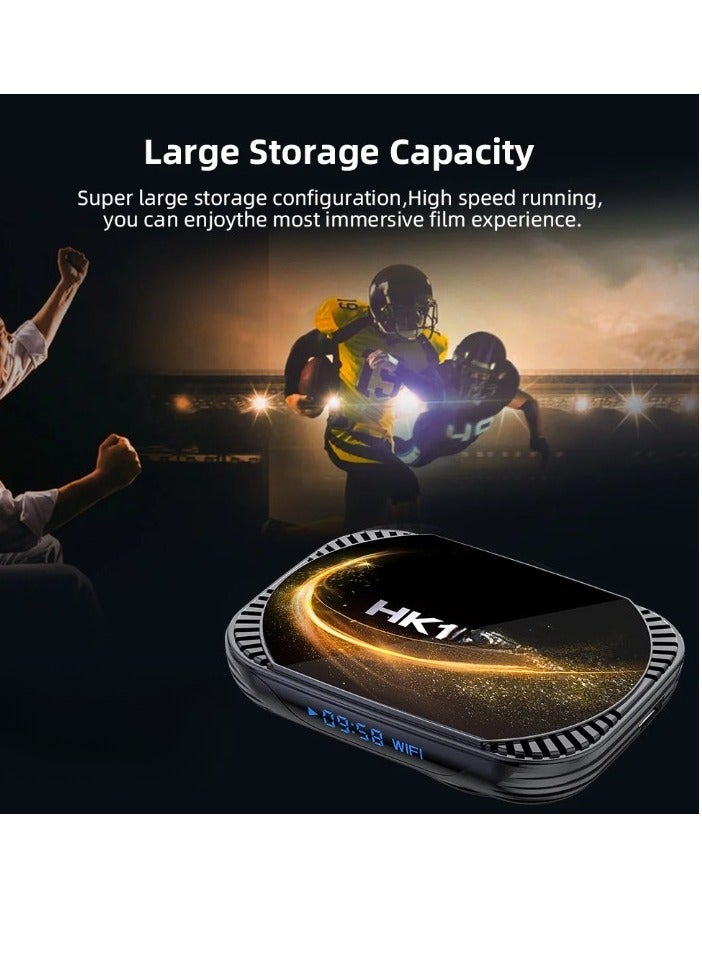 HK1 X4S Smart TV BOX, Fast Speed Quad Core 3D 8K Smart Box, Android 11.0 Powerful Chip Dual WIFI Support Android TV Box, Google Voice Assistant Youtube Media Player, (4GB Plus 32GB) - Image 2