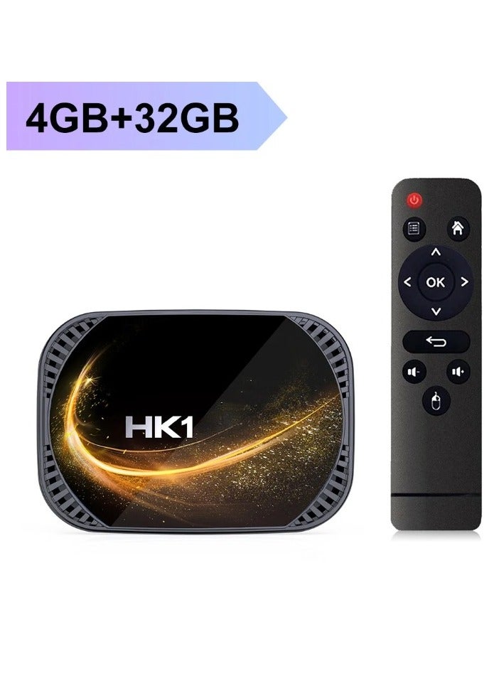 HK1 X4S Smart TV BOX, Fast Speed Quad Core 3D 8K Smart Box, Android 11.0 Powerful Chip Dual WIFI Support Android TV Box, Google Voice Assistant Youtube Media Player, (4GB Plus 32GB) - Image 1