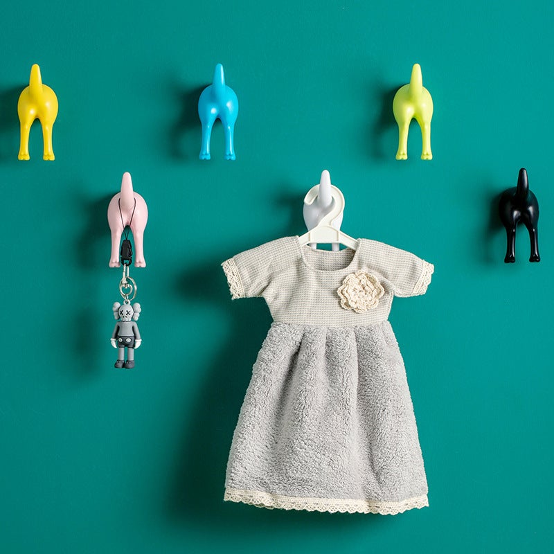 Nordic Style Sticky Hook Cute Strong Stickers Decorative Wall Stickers Creative Animal Small Hook Wall Hanging Wall - Image 2